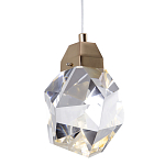 Подвесной светильник с хрустальным плафоном Esme Crystal Gold Hanging lamp варинант исполнения - 1 | Loft Concept в Тюмени