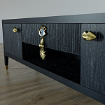 TV-тумба Дизайнерская Elsa Dreams Black варинант исполнения - 2 | Loft Concept в Тюмени