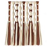 Дизайнерский Декор на стену с кисточками из хлопковых нитей wall panel Thread brushes варинант исполнения - 4 | Loft Concept в Тюмени