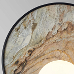 Бра круглое с каменным диском в металлической раме Sandstone Painting варинант исполнения - 2 | Loft Concept в Тюмени