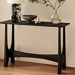 Консоль деревянная чёрная Black Tanner варинант исполнения - 4 | Loft Concept в Тюмени