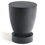 Приставной столик из массива манго Tom-tom Black варинант исполнения - 1 | Loft Concept в Тюмени