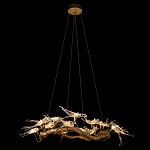 Люстра подвесная с прозрачными стеклянными птичками на ветвях Диаметр 100 см Serip Voa варинант исполнения - 3 | Loft Concept в Тюмени