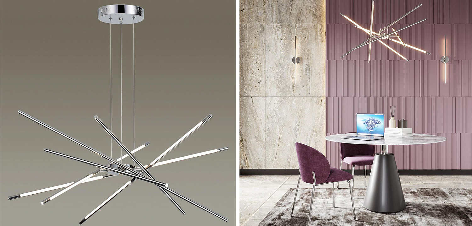 Люстра Trumpet Tube Chrome Chandelier Люстра Trumpet Tube Chrome Chandelier - Loft-Concept в Тюмени