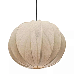 Подвесной светильник с бежевым тканевым абажуром Modern Textured Table Lamp варинант исполнения - 2 | Loft Concept в Тюмени