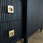 Большой шкаф с витриной Elsa Dreams Black варинант исполнения - 6 | Loft Concept в Тюмени