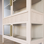 Витрина Primo со стеклянными фасадами и 2 ящиками Светлый дуб варинант исполнения - 5 | Loft Concept в Тюмени