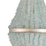 Люстра с каскадом из стеклянных декоративных элементов Shining Sea Glass варинант исполнения - 1 | Loft Concept в Тюмени