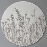 Панно Серые цветы варинант исполнения - 1 | Loft Concept в Тюмени