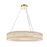 Люстра подвесная круглая из прозрачного хрусталя с золотым корпусом Selfsufficient варинант исполнения - 6 | Loft Concept в Тюмени