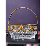 Корзиночка из прозрачного стекла с бронзовой ручкой Eden Garden варинант исполнения - 4 | Loft Concept в Тюмени