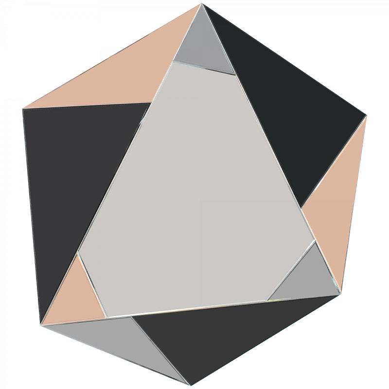 Зеркало Mirror Geometry Коричневый Черный Зеркало Mirror Geometry Коричневый Черный в Тюмени | Loft Concept