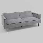 Диван современный вельветовый прямой Worcester Серый варинант исполнения - 4 | Loft Concept в Тюмени