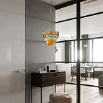 Люстра конусовидная с каскадом из разноцветных круглых подвесов Key Lustar варинант исполнения - 4 | Loft Concept в Тюмени