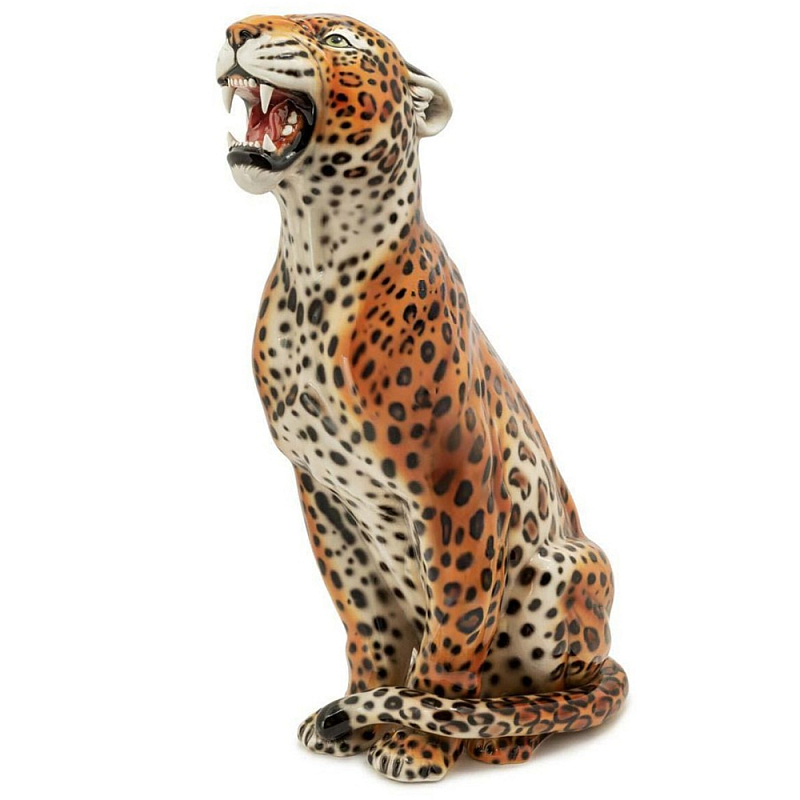 Статуэтка Leopard Right Оранжевый Черный Коричневый Статуэтка Leopard Right Оранжевый Черный Коричневый в Тюмени | Loft Concept