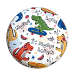 Пуф детский круглый с принтом Dinosaurs CHILDHOOD варинант исполнения - 3 | Loft Concept в Тюмени