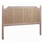 Изголовье кровати коричневое с обивкой из ротанга Olivia Headboard варинант исполнения - 1 | Loft Concept в Тюмени