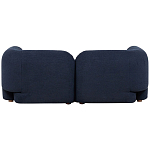 Дизайнерский двухместный диван с мягкими спинкой и подлокотниками синий Madelaine Sofa Blue варинант исполнения - 2 | Loft Concept в Тюмени