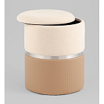 Пуф Mauldine с ящиком бежевый с экокожей варинант исполнения - 2 | Loft Concept в Тюмени