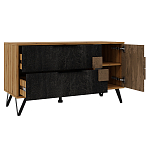 ТВ-тумба с  2-мя ящиками и закрытыми полками Stone Effect варинант исполнения - 4 | Loft Concept в Тюмени