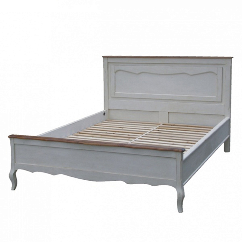 Кровать полутороспальная из массива берёзы Interiors Romance Бежевый в Тюмени | Loft Concept 