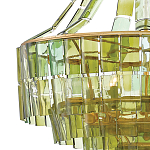 Люстра круглая каскадная Explosion of Green Shades зеленое стекло варинант исполнения - 1 | Loft Concept в Тюмени