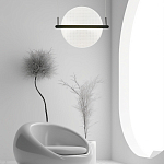 Светодиодный подвесной светильник круглой формы с металлическим черным каркасом Marble Glow варинант исполнения - 6 | Loft Concept в Тюмени