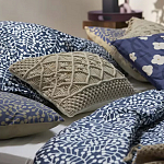 Постельное белье темно-синего цвета с рисунком Blossom Essence Sophie варинант исполнения - 6 | Loft Concept в Тюмени