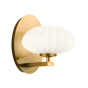  Бра с круглым плафон из матового белого стекла Kichler