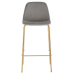 Барный стул на золотистых ножках VENDRAMIN Grey варинант исполнения - 2 | Loft Concept в Тюмени