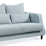 Диван Seldon с мягкими подушками голубое букле варинант исполнения - 3 | Loft Concept в Тюмени