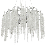 Люстра с хрустальными подвесками Bunch of Crystal Berries Silver Chandelier 8 варинант исполнения - 1 | Loft Concept в Тюмени