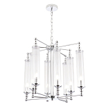 Люстра с 8-ю прозрачными цилиндрическими плафонами Jeanette варинант исполнения - 5 | Loft Concept в Тюмени