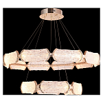 Люстра с 2-мя кольцами с текстурным природным рисунком IceFlame варинант исполнения - 5 | Loft Concept в Тюмени