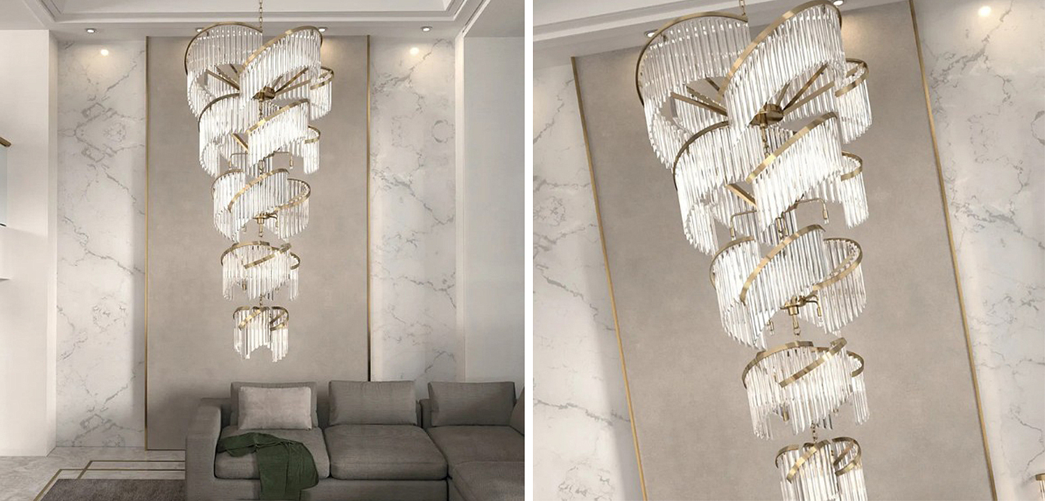 Большая Многоярусная Люстра для Высокого потолка Odeon Large Tiered Chandelier Большая Многоярусная Люстра для Высокого потолка Odeon Large Tiered Chandelier - Loft-Concept в Тюмени
