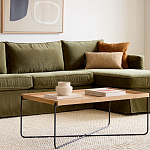 Журнальный стол с прямоугольной деревянной столешницей Urban Style Space варинант исполнения - 4 | Loft Concept в Тюмени