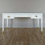 Письменный стол Elsa Dreams White Шпон дерево с двумя ящиками варинант исполнения - 1 | Loft Concept в Тюмени
