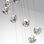 Люстра каскадня с 12-ю прозрачными шарообразными плафонами Bubbles Bocci варинант исполнения - 6 | Loft Concept в Тюмени