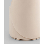 Пуф Loreen со спинкой вращающийся велюр молочный варинант исполнения - 3 | Loft Concept в Тюмени