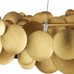 Люстра круглая из многослойных золотых дисков Metal Disc Chandelier варинант исполнения - 3 | Loft Concept в Тюмени