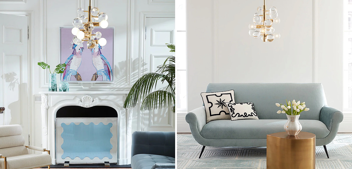 Светильник Jonathan Adler GLOBO FIVE-LIGHT CHANDELIER Clear Светильник Jonathan Adler GLOBO FIVE-LIGHT CHANDELIER Clear - Loft-Concept в Тюмени