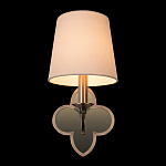 Бра с белым текстильным абажуром и фигурным основанием с зеркальной вставкой Vitorino варинант исполнения - 25 | Loft Concept в Тюмени