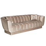 Диван трехместный велюровый серый Island of Comfort варинант исполнения - 1 | Loft Concept в Тюмени