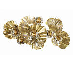 Панно настенное Blank Sheet Golden Flower варинант исполнения - 1 | Loft Concept в Тюмени