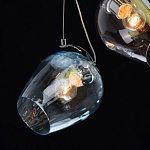 Люстра каскадная с 5-ю разноцветными стеклянными плафонами Kaleido варинант исполнения - 6 | Loft Concept в Тюмени