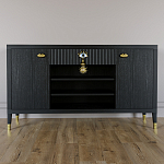 Комод-буфет Elsa Dreams Black с открытыми полками   варинант исполнения - 6 | Loft Concept в Тюмени