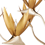 Люстра с плафонами в виде цветов Golden Bird of Paradise варинант исполнения - 1 | Loft Concept в Тюмени