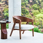 Приставной столик из массива дерева Walnut варинант исполнения - 10 | Loft Concept в Тюмени