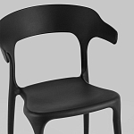 Черный стул из прочного PP-пластика JORIS варинант исполнения - 6 | Loft Concept в Тюмени