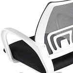 Офисное кресло с основанием из белого пластика Desk chairs Black варинант исполнения - 7 | Loft Concept в Тюмени